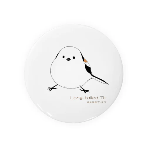 漫画「鳥・ストーリー」シリーズ　シマエナガ Tin Badge