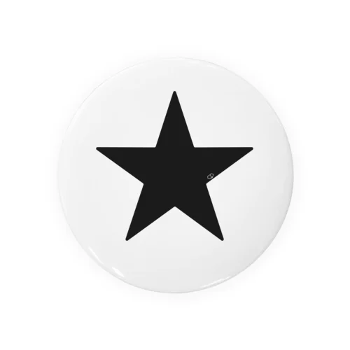 Black Star Tin Badge