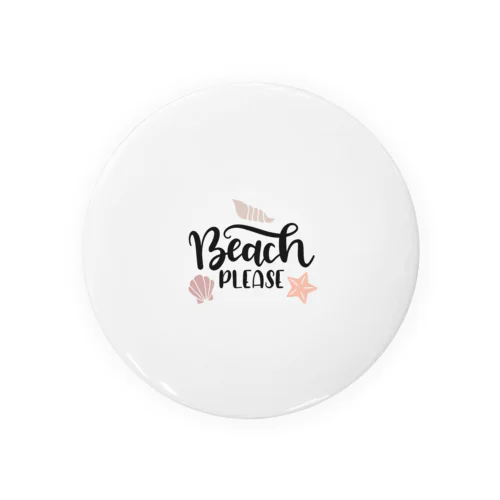 beach　ビーチ 缶バッジ