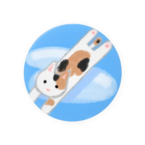 空飛ぶ猫 ミケ Tin Badge