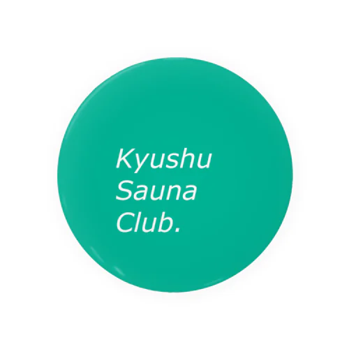 Kyushu Sauna Club  Green Tin Badge