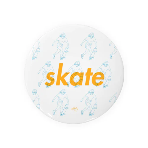 skate shite  Tin Badge