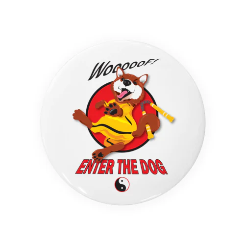 Enter the Dog- Dog Kung Fu! Tin Badge