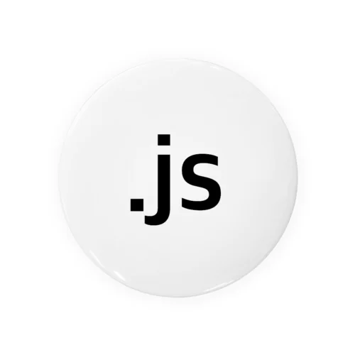 拡張子シリーズ「.js」 Tin Badge