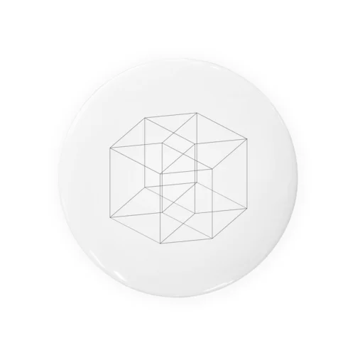 4D-Cube Tin Badge