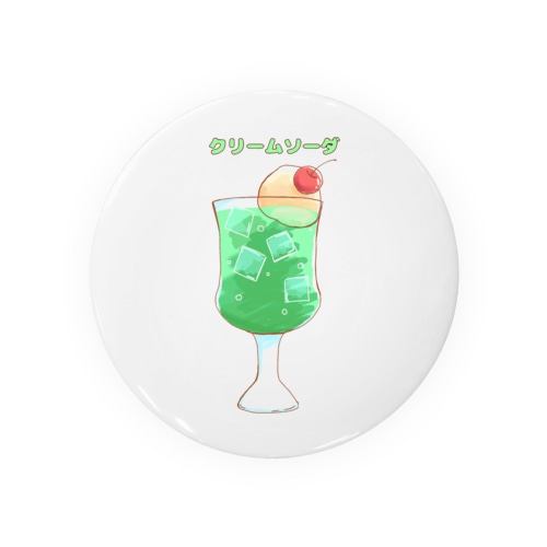 クリームソーダ Tin Badge