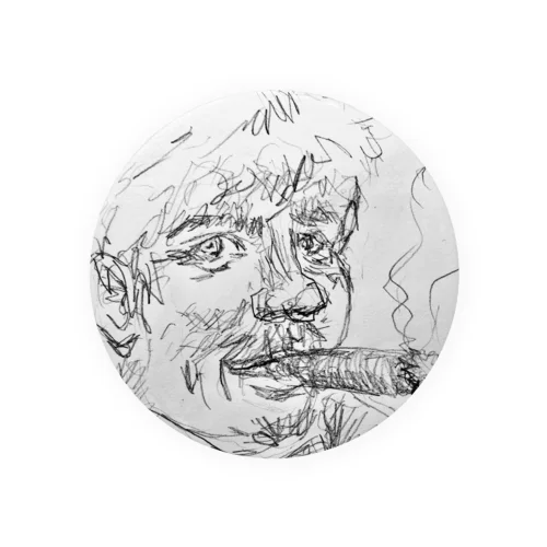 smoker Tin Badge