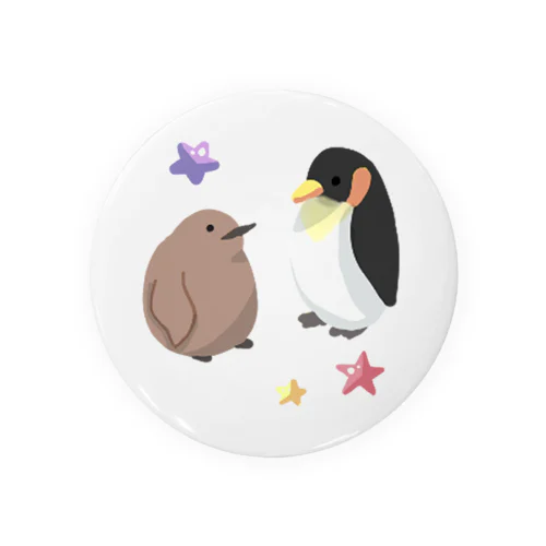 もふもふ親子ペンギン☆ Tin Badge