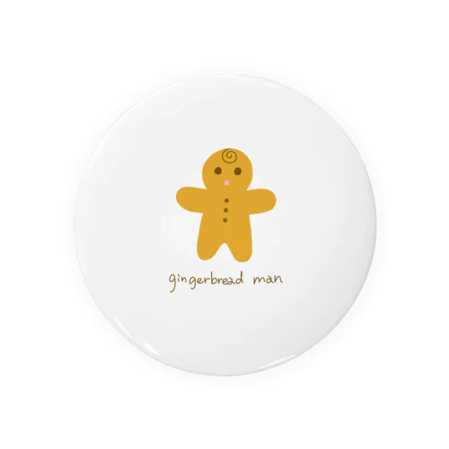 gingerbread man  缶バッジ