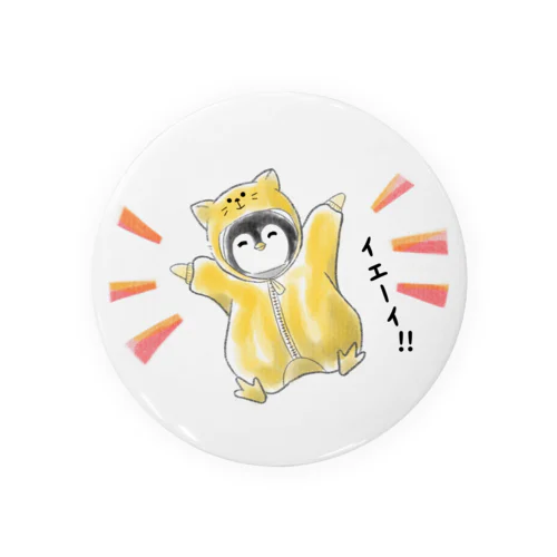 #ネコになりたいペンギン Tin Badge