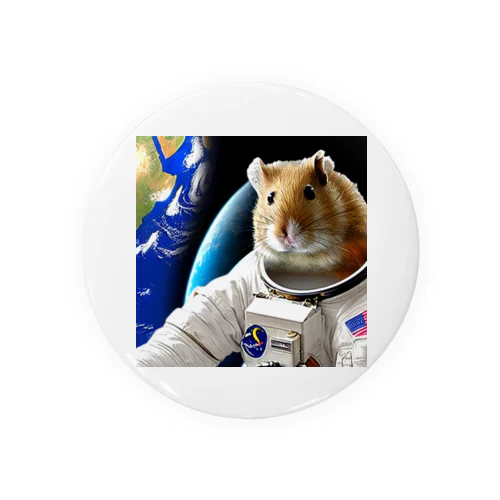 宇宙飛行士ハムスター『ロボ玉』🐹 Tin Badge