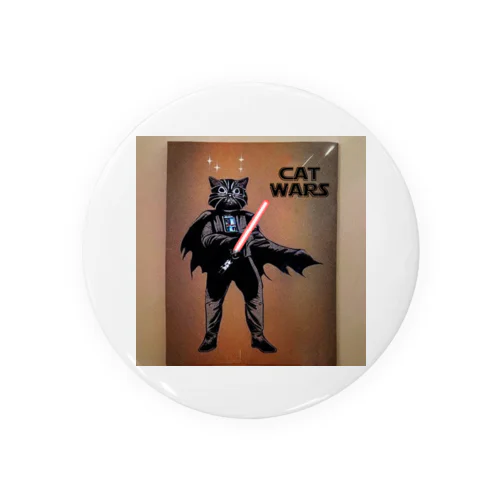 スター・ウォーズ風な『CAT WARS』 Tin Badge