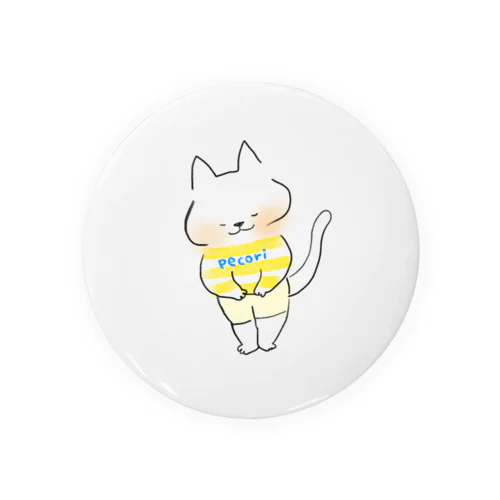 ぺこりねこ Tin Badge