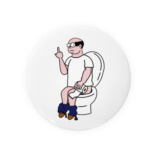 Arkwelbow "Scott in the toilet." Tin Badge