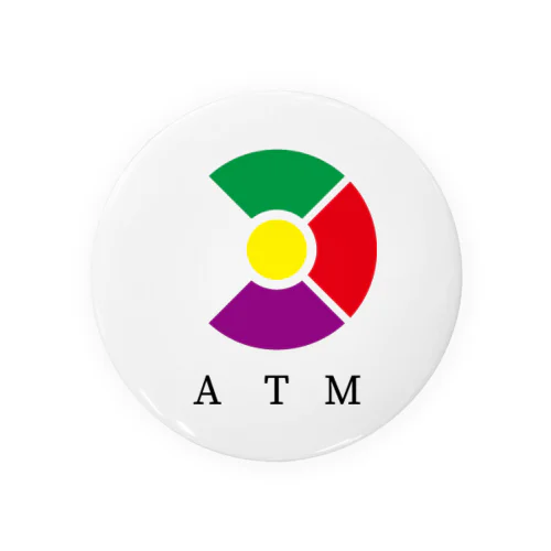 team ATM ロゴ+頭文字 缶バッジ