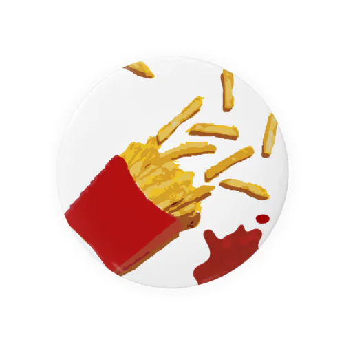 french fries Tin Badge