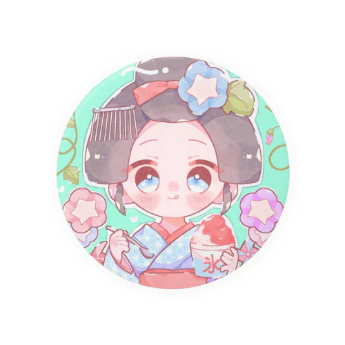 舞妓ちゃん　夏 Tin Badge