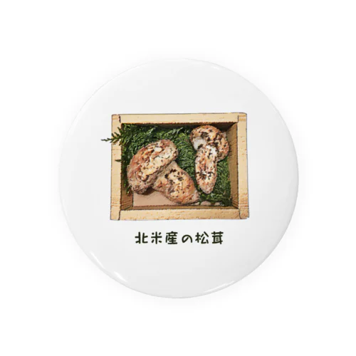 北米産の松茸_221029 Tin Badge