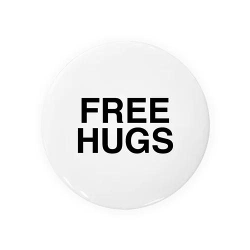 FREE HUGS -フリーハグ- 胸面配置デザイン- 캔뱃지