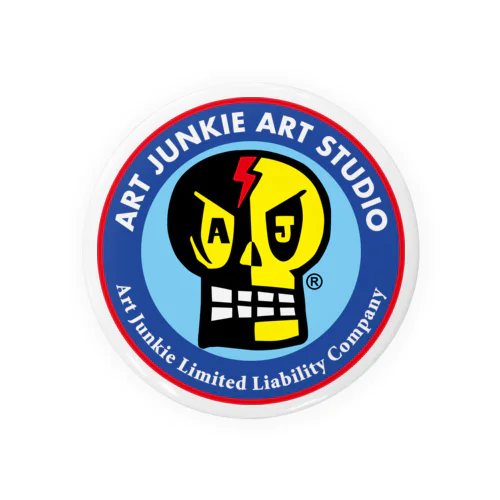 ART JUNKIE ART STUDIO ロゴ 缶バッジ