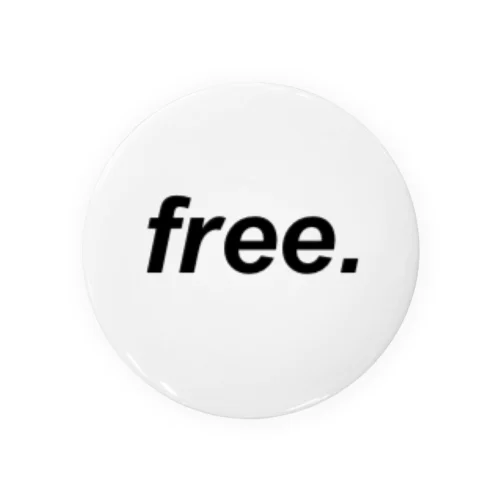 free. 缶バッジ