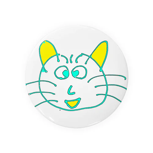 父が描いた猫カラー Tin Badge