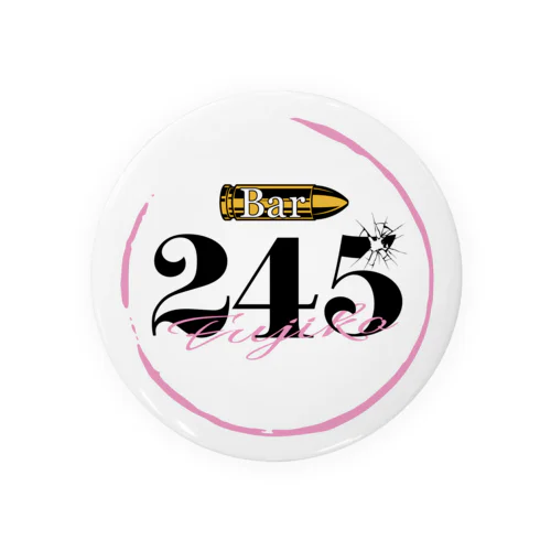 Bar245のロゴ　その１ Tin Badge