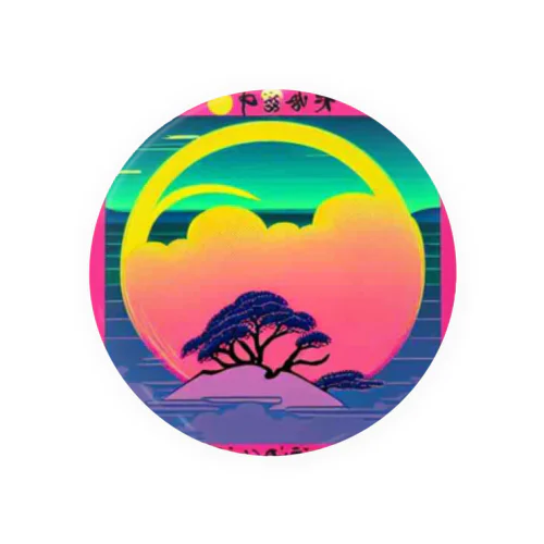 虹に沈む月、夕暮れの気持ち。 Tin Badge