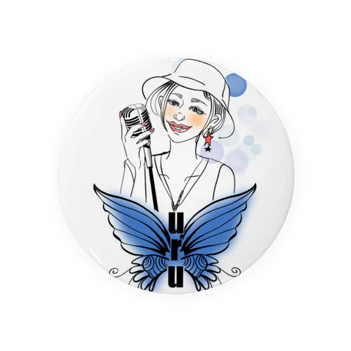 🫧🦋uru🎙ぅʓ👠💕クッション Tin Badge