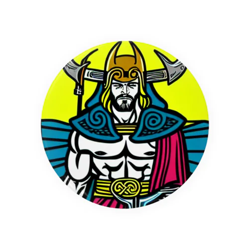 -The World Gods- #004 Odin Tin Badge