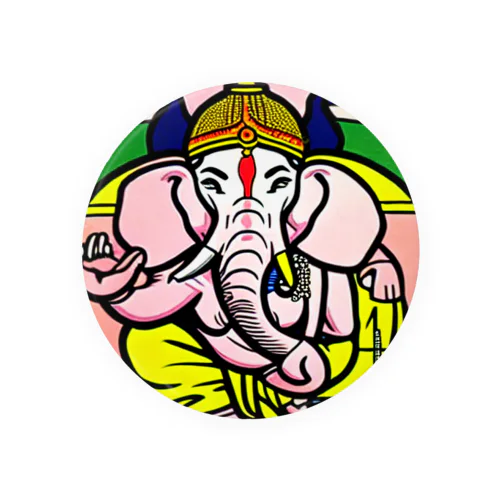 -The World Gods- #005 Ganesha Tin Badge