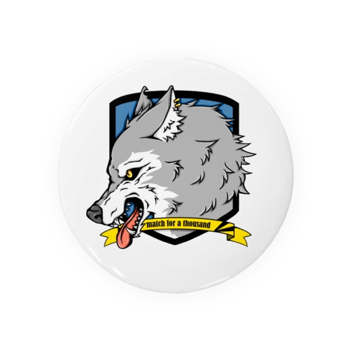 オオカミ Tin Badge