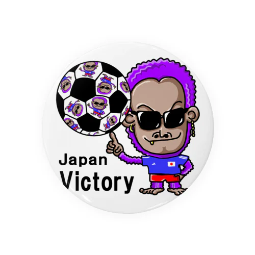 紫ゴリラサッカー2022 缶バッジ