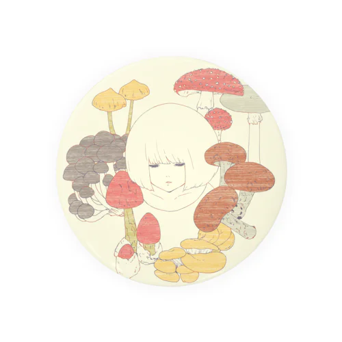 [ mushroom ] 缶バッジ