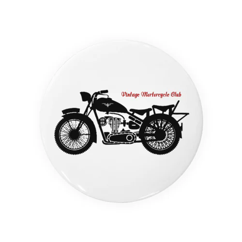 VINTAGE MOTORCYCLE CLUB Tin Badge
