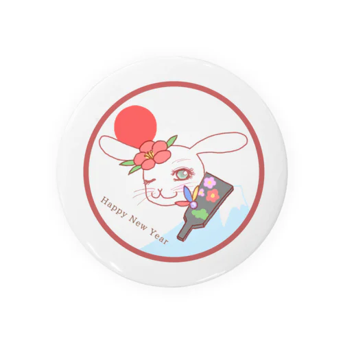 ♥らびこ♥お正月デザイン Tin Badge