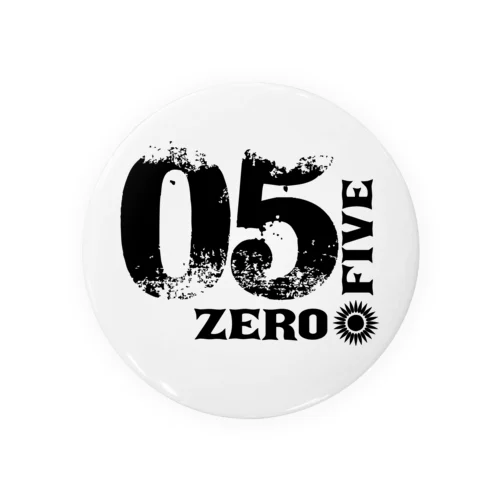 05 -zerofive-ロゴ Tin Badge