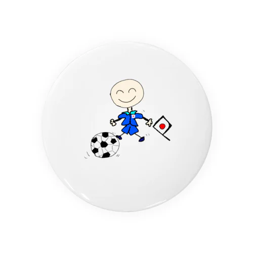 サッカー代表の豆太郎 Tin Badge