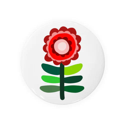 LITTLE FLOWER (RED2) Tin Badge