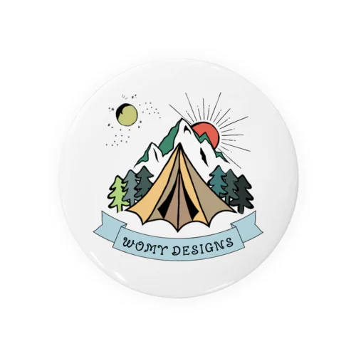 Mt.tokachi Tin Badge