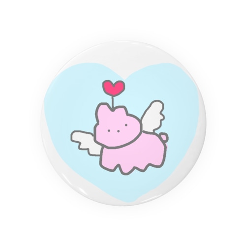 てんしうさぎ Tin Badge