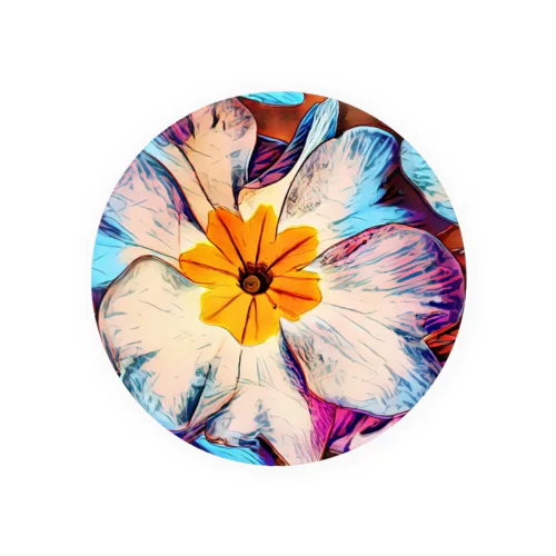 Funky Flower Tin Badge