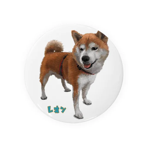 柴犬レオン君 Tin Badge