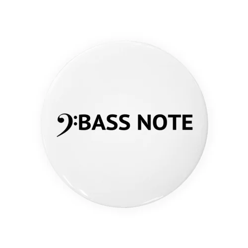 BASS NOTE Tin Badge