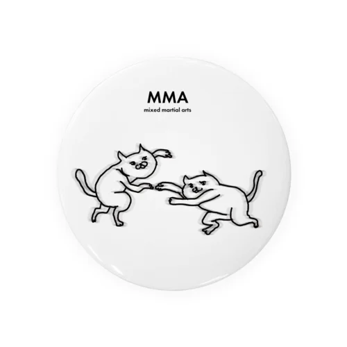 猫ファイターMMA Tin Badge