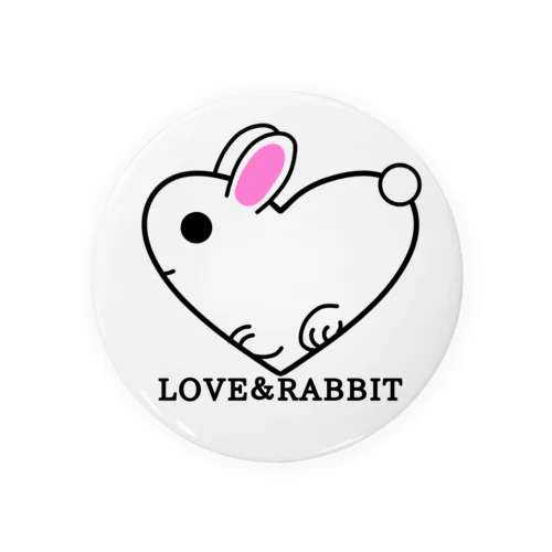 LOVE＆RABBIT缶バッジ(75mm) 缶バッジ