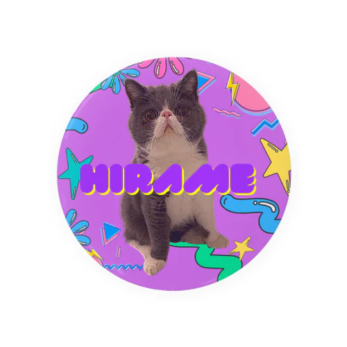 ひらめさん  パープル Tin Badge