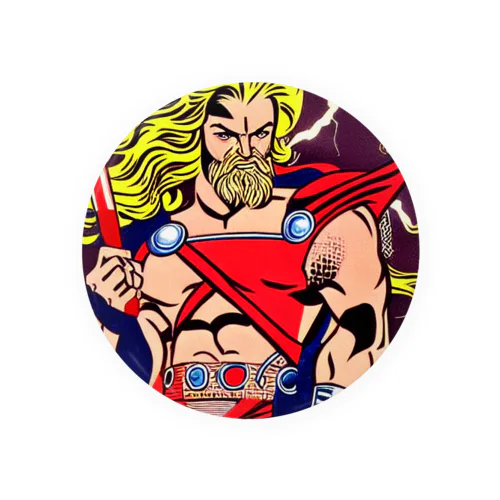 -The World Gods- #009 Thor Tin Badge