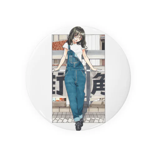 街角女子 Tin Badge