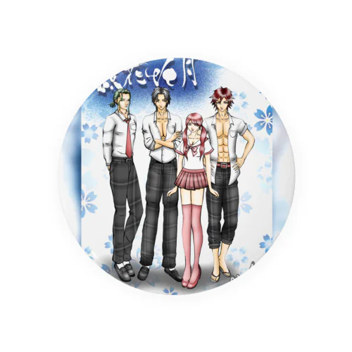 鏡花水月キャスト(制服バージョン) Tin Badge